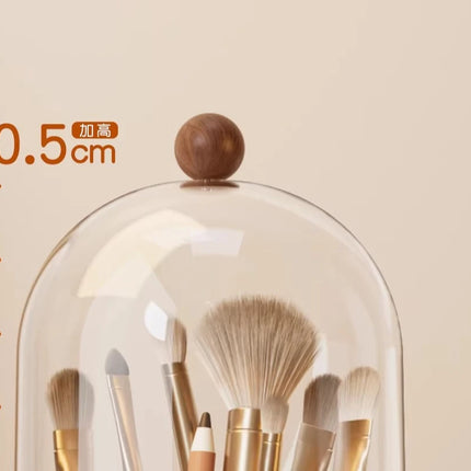 360-degree rotating dust-proof dressing table cosmetic organiser Lipstick and eyeshadow storage box Desktop pencil holder