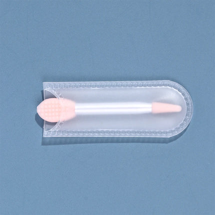 1PCS Small Makeup Brushes Lipstick Applicator Brushes With Anti-lost Cover For Lip Care Makeup Use Silicone Lip Brush