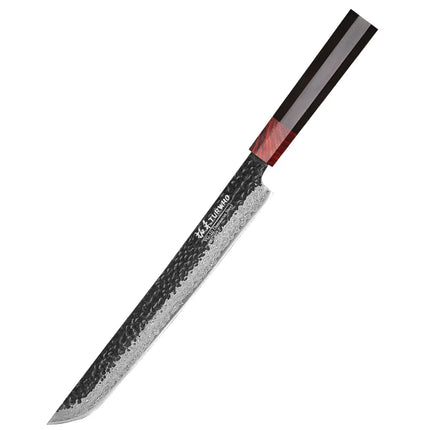 TURWHO 10.5" Hand Forged Japanese Damascus Steel Kitchen Chef Knives DIY Handle Fish Fillet Sushi Salmon Sashimi Slicing Knife