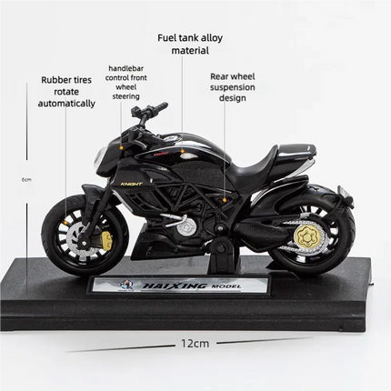 1:18 H2R Alloy Sports Motorcycle Model Diecast Metal H2R Motorbike Collection Simulation Toys Childrens Gift Motorcycle Model
