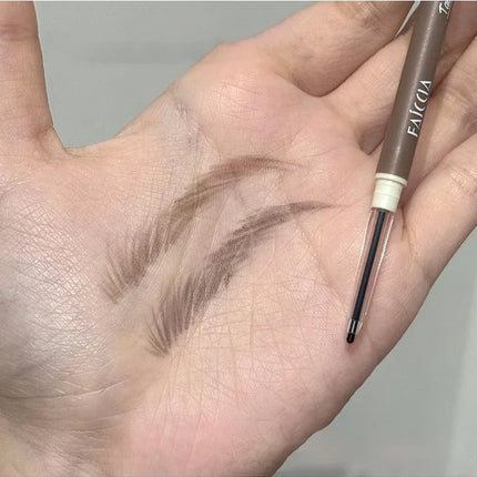 1PC Waterproof Double-Ended Eyebrow Pencil Ultra Fine Eyebrow Pencil Sweat-proof Long Lasting Professional Eye Makeup Cosmetics