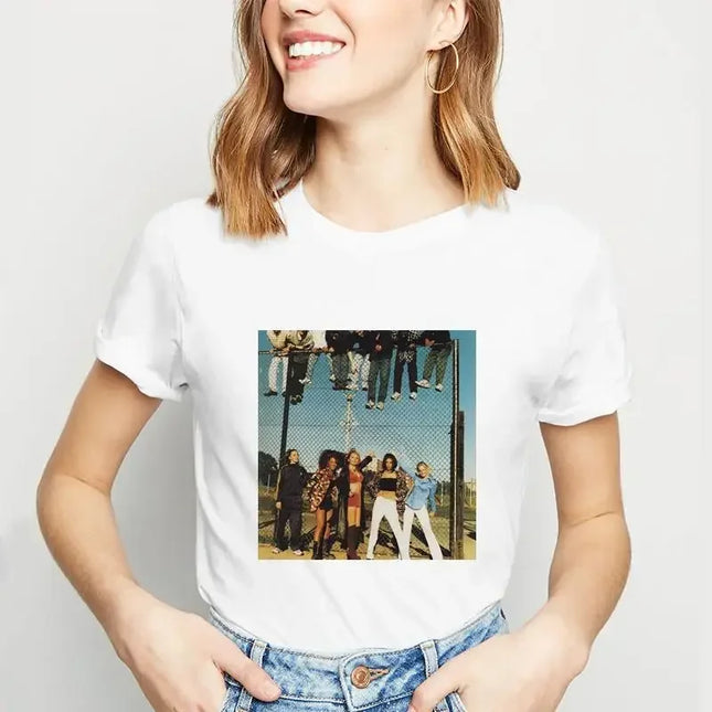 Spice Girls Print Funny Cartoon T Shirt Women Anime T-shirt Harajuku Graphic TshirtTop Tees Summer Casual Short sleeve