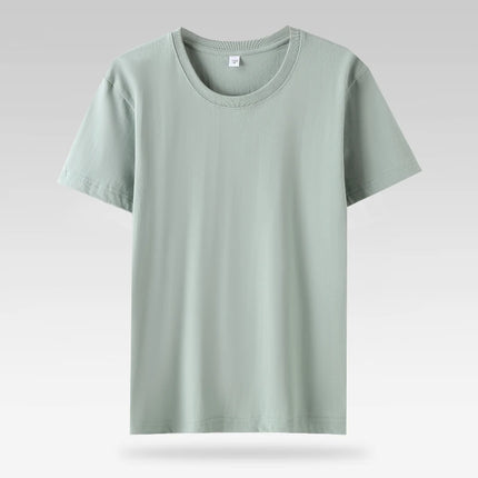 Women 100% Cotton T Shirts.Casual Female Regular Fit Soft Tees Short Sleeve Summer Tops.Yellow Pink Green White