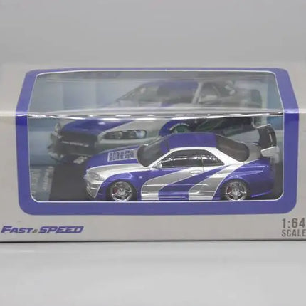 Fast Speed 1:64 Skyline Z-tune R34 Alloy Car Model