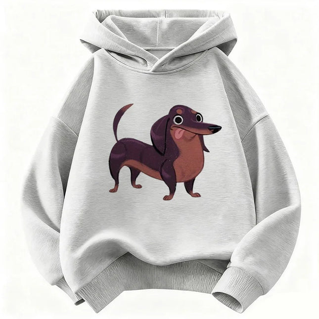 Fashion Dachshund Dog Funny Hoodie Kids Children's Sweatshirt Hoody for Boys Girls Casual Hoodies Y2k Clothes