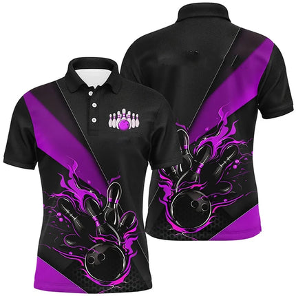 Bowling Game Jersey New Design Men Women Lapel Short Sleeve Polo Shirt Cool Graffiti Graphic Funny Personality Custom Top 2025