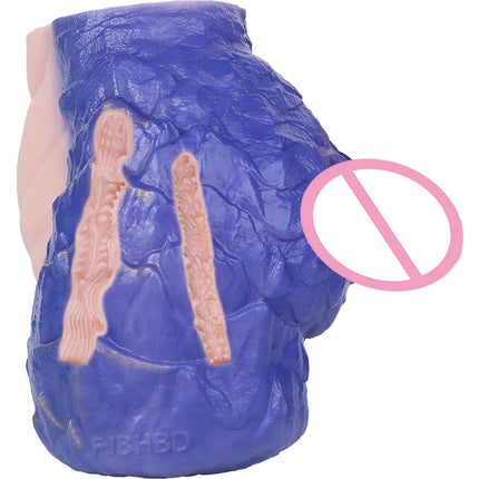 SMMQ Extra Large Beast Butt Masturbator Dual Channel Silicone Pocket Pussy Realistic Vaginal Onahole Sex Toy For Adult Men