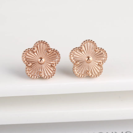 Hot Sale Stainless Steel Laser Five Leaf Flower Petal Adjustable Clover Bracelet Classic for Woman Girl Brand Jewelry Party Gift