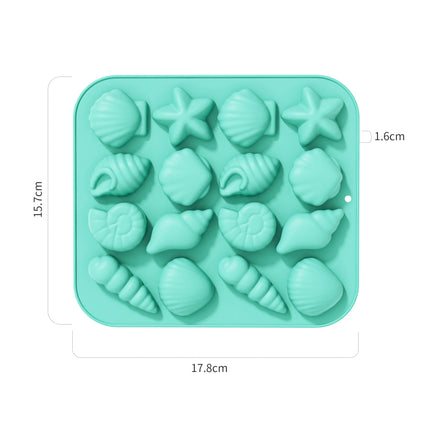 Seashell Silicone Molds, Ocean Themed Chocolate Molds,Shell,Starfish,Conch Candy Mold, Reusable for Cake Decoration,Party Treats