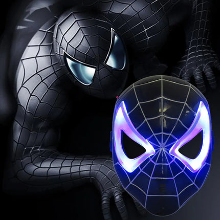 New Movie Avengers Marvel Hulk Action Figure PVC LED Light Spiderman Hulk Mask Gloves Collection Decoration Kids Toys Gift