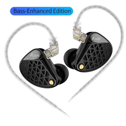 KZ AM16 Wired in-ear headphones 16ba armature balanced high-fidelity low-monitoring headphones with cancellation