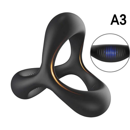 Soft Silicone Penis Cock Ring Set Male Ball Scrotum Stretcher Penis Lock Cock Ring Delay Ejaculation Enlargement Sex Toy Big Man