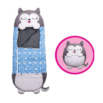 Children's Cartoon Sleeping Bag Kids Animal Soft Lazy Sleepsacks Baby Plush Doll Pillow Sleep Sack for Boys Girls Birthday Gift