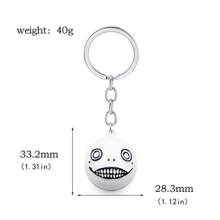 Game NieR:Automata Keychains 2B YoRHa Weapon White Promise Emir Robotics Keyrings Pendant For Men Women Fan Jewelry Accessories