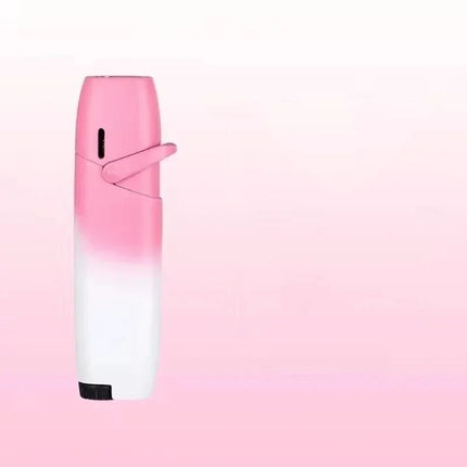 NEW Creative Outdoor Windproof Metal Pink Flame Lighter Arm Ignition Spray Butane Gas Lighter Fashionable Smoking Gift (No Gas)