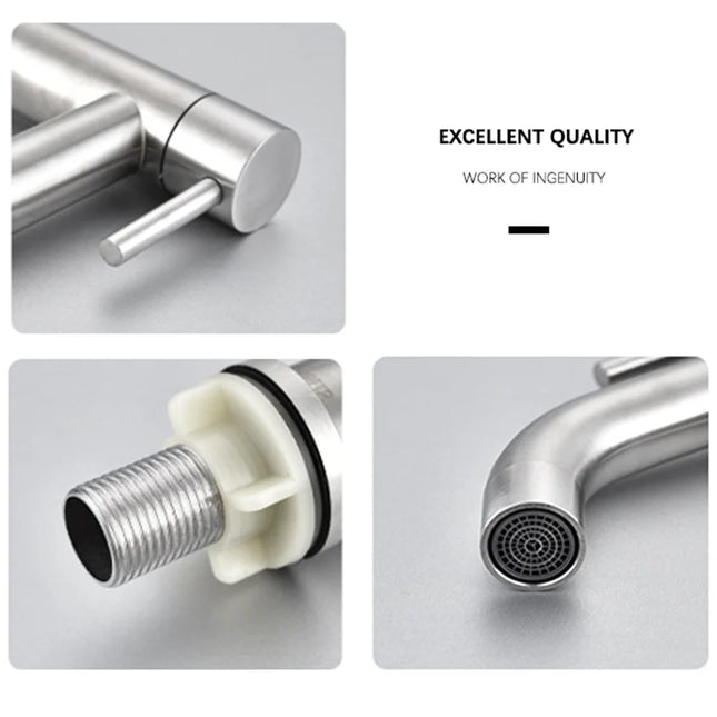 G1/2 'cold basin faucet stainless steel bathroom sink faucet deck installation basin sink faucet