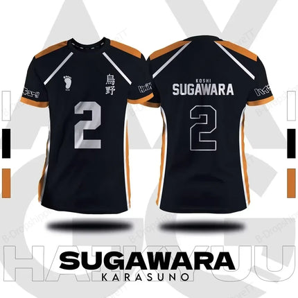 Jersey Haikyuu Fukurodani Hinata Anime 3D Print T-shirt Men Women Fashion Plus Size Short Sleeve Tops Tees Sports Tshirt Kids
