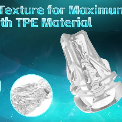 Automatic Male Sucking Masturbator Cup with TPE Channel Rubber Vagina Blowjob Textured Penis Pump Adult Sex Toys for Men 18
