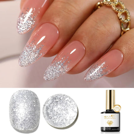 1-4pcs 10ml 4 Colors Golden Silver Glitter Gel Nail Polish Set UV LED Soak off Gel Varnish Shiny Nail Art For Salon Home Winter