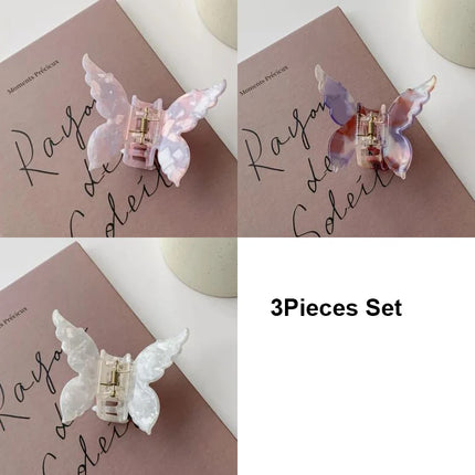 New Vintage Acetate Hair Claw Clip Sweet Butterfly Hair Clip Hairpin Barrettes Trendy Hair Accessories Barrettes for Women Girls
