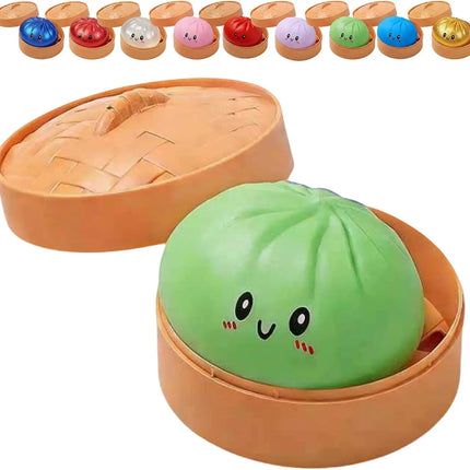 2027Glitter Dumpling Glitter Dumpling Squishy with Box Dumplings Sensory Squeeze Toy for Stress Relief