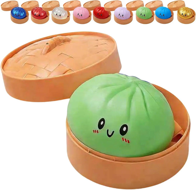 2027 Glitter Dumpling Glitter Dumpling Squishy with Box Dumplings Sensory Squeeze Toy for Stress Relief