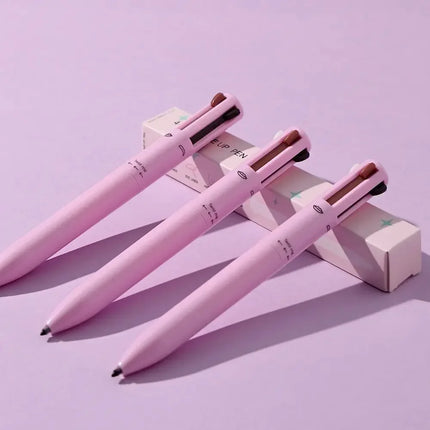 Multi-effect 4 In 1 Eyeliner Eyebrow Pencil Contour Pen Long Lasting Waterproof Cosmetics Eyeliner Makeup Pencil Lip Liner Pen