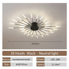 Black 28 heads / Neutral light