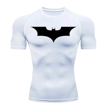 Compression T-Shirts for Men Summer Short Sleeve Rash Breathable Slim Fit Guard Gym Workout Running Athletic Quick Dry Tees Tops