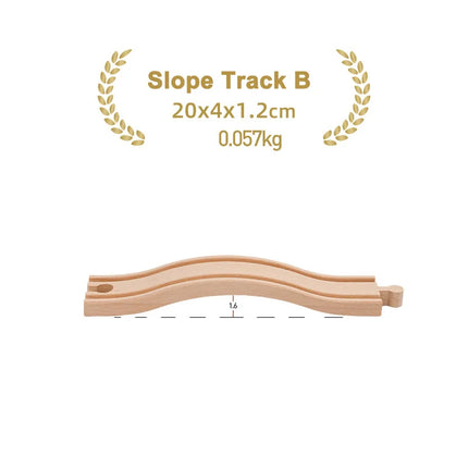 Kinds Of Wooden Track Accessories Beech Wood Railway Train Track Toys Fit for Biro All Brands Wooden Tracks Kids Education Toys