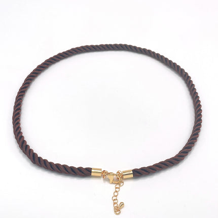 20Pcs Exaggerated Boho Metal Necklace Women Handmade Vintage Rope Nylon DIY Jewelry Making Accessories Wholesale