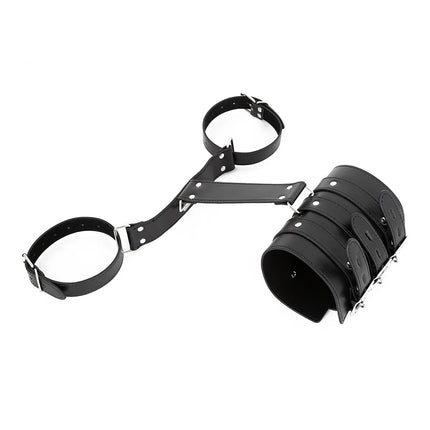 BDSM Bondage Body Restraints Reverse Back Handcuffs Adult Products Sex Game PU Leather Cuffs Sex Toys for Women Couples