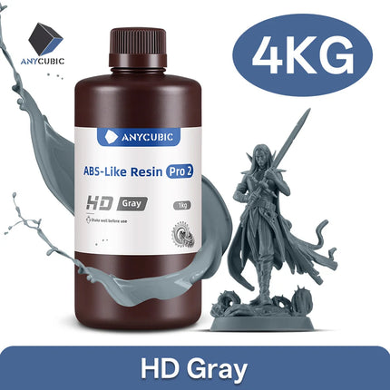 Newest 4pieces/lot Anycubic ABS Like Reisn 3d Resin High Precision UV 405nm For LCD SLA DLP Anycubic Photon Resin 3d Printer