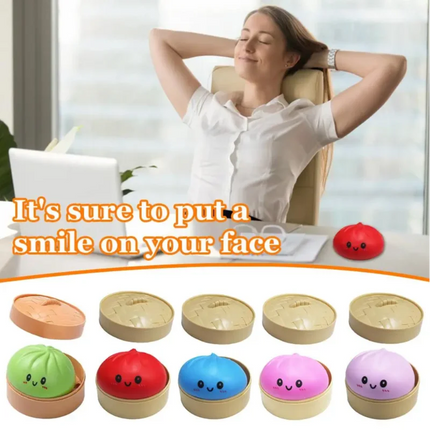 Simulation Colorful Dumpling Squishy Pressure Ball Slow Rebound Soft Pinch Stress Relief Squeeze Toys Gifts for Kids ＆ Adults