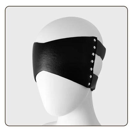 New Black Leather Cosplay Blindfold Sexy Fashion Adult Eye Patch Party Costume Roleplay Props Sex Toys for Men Women Adult Games