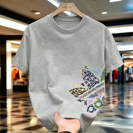 2026 New Fashion Bestseller Loose O-neck Cotton Short Sleeve T-shirt Stylish Breathable Daily Casual Unisex Tops For Men Women