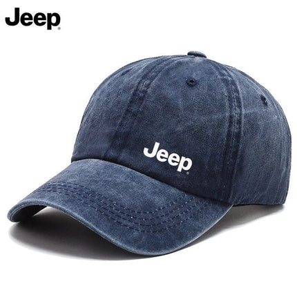 Jeep men's washed retro fabric baseball cap multifunctional men's and women's outdoor sun hat summer fashion sports duckbill cap
