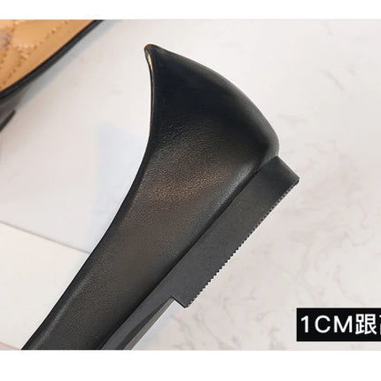 New Flat Heel Pointed Toe Flat Shoes Korean Style Fashionable Shallow Mouth Large-Size Casual Shoes Comfortable And Breathable