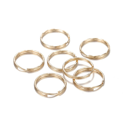 20/50Pcs Key Ring Key Chain Round Split Keyfob Keyrings with Jump Ring for DIY Keychain Pendants Jewelry Making Accessories