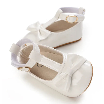 Cute White Lace Baby Girl Princess shoes  Baby Moccasins Moccs Shoes Bow Fringe Rubber Soled Non-slip Footwear Crib Shoes