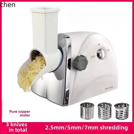LXC grinder electric commercial automatic cheese slicer stainless steel mozzarella grinder cheese crumble