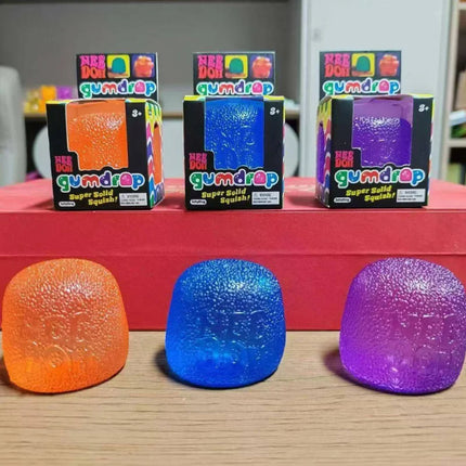 Schylling Mini Candy NeeDoh Gumdrop Soft Sensory Fidget Toy Stress Relief Squeeze Ball Blind Box
