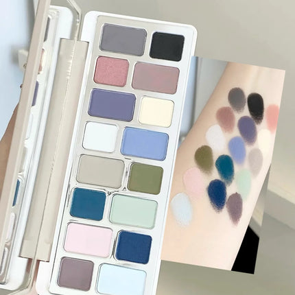 Qianyan Cheeryep 16 Color Eyeshadow Palette Glitter Chameleon Matte Pearlescent Flash Plate Cowherd Sequins