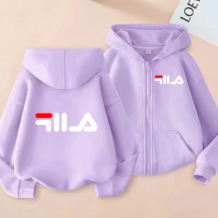 Children's Cardigan Hoodie Zipper Style Sweatshirt Boys Girls3-12Yrs Brand Sports Top Casual Fashion Charming Loose Coat Clothes