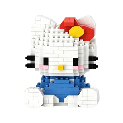 Sanrio Hello Kitty Kuromi My Melody Cinnamoroll Building Blocks Cartoon Figures Bricks Children's Assembly Toys Model Gift