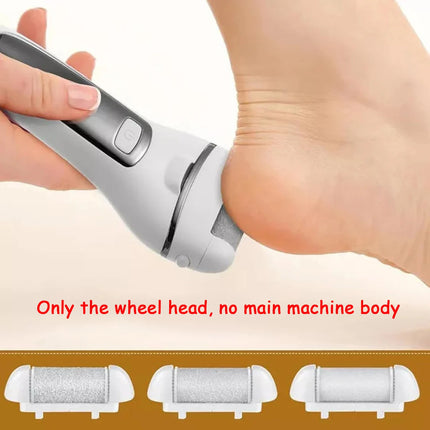3PC Replacement Roller Heads for Pedi Foot File, Callus Shaver, Pedicure Kit for Cracked Heels and Dead Skin