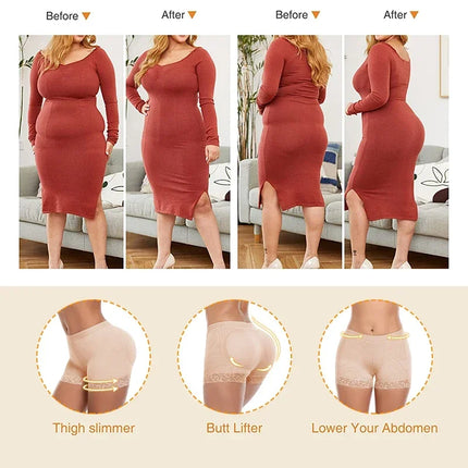Butt Lifter Shapewear Panties Seamless Hip Enhancer Booty Pads High Waist Shaper Shorts for Instant Fake Ass Lift