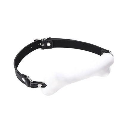 White Harness Mouth Silicone Dog Bone Ball Gag Open Mouth Gag Bdsm Bondage Sextoy Gag Sex Products Sm Sex Toys for Women