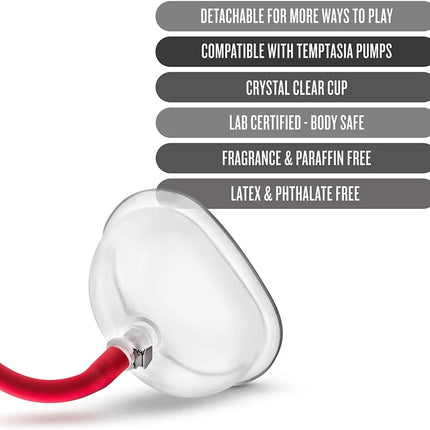 Female Sucker Cup Accessories Vacuum Pump Clitoris Stimulator Pumps Nipple Clit Stimulator Orgasm Massage Breast Enlargement Cup