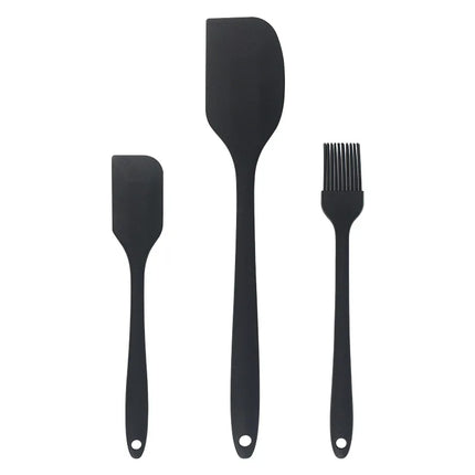 3 piece kitchen baking set all in one silicone spatula oil brush baking butter spatula single cake scraper baking tool